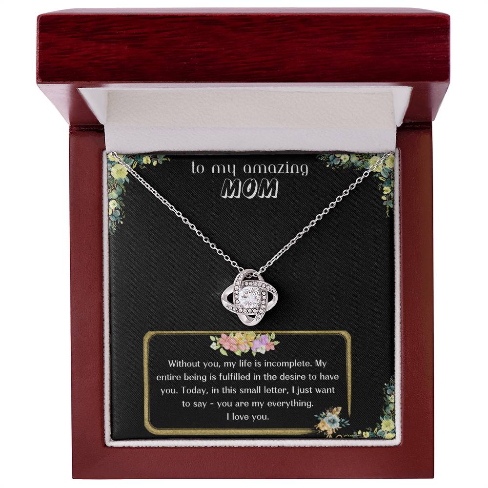 Infinity Bond Necklace for Mom