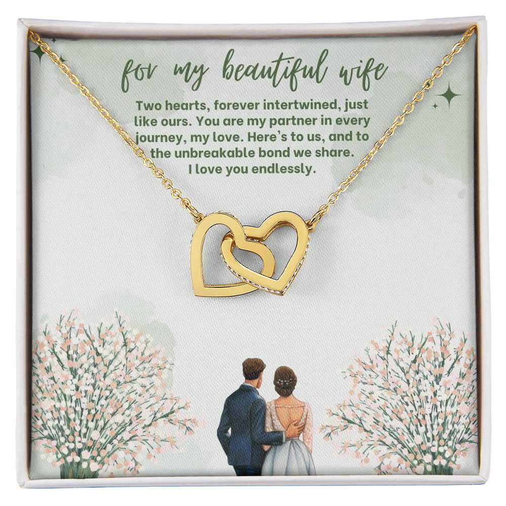 Forever Linked Hearts Necklace for Wife