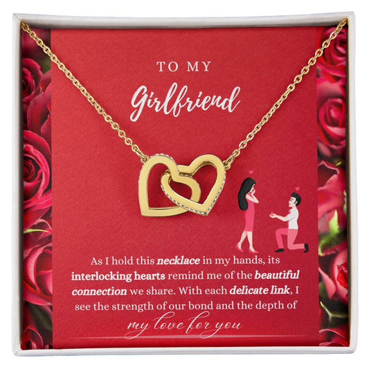 Bound by Love: Interlocking Hearts Necklace for My Eternal Partner