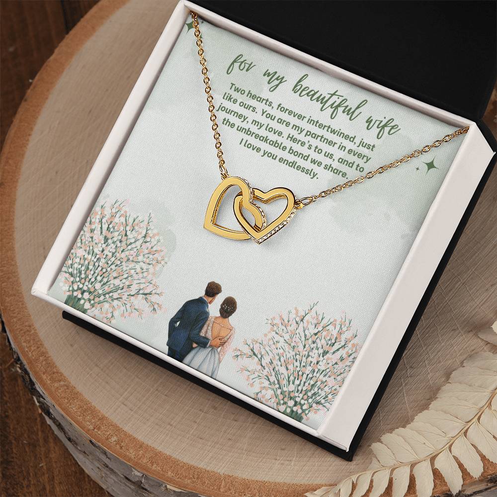 Forever Linked Hearts Necklace for Wife