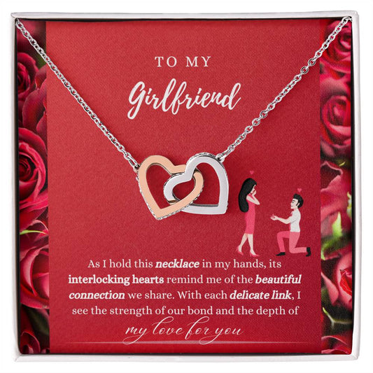 Bound by Love: Interlocking Hearts Necklace for My Eternal Partner