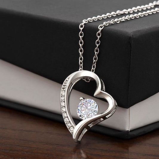 For My Eternal Love: Forever Love Heart Necklace for Girlfriend