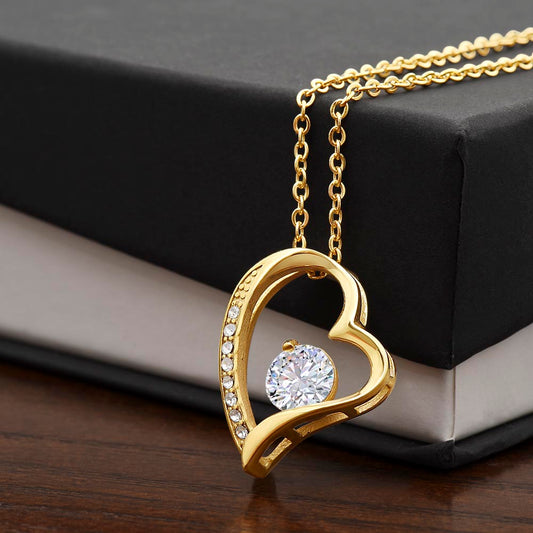 Enduring Affection: Forever Love Heart Necklace for Mom