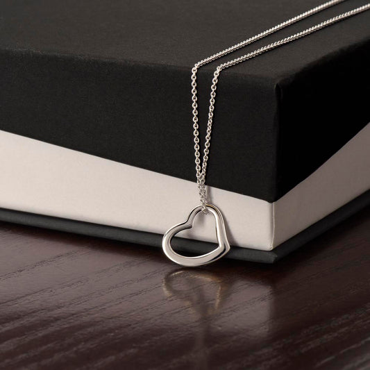 Treasured Affection: Delicate Heart Necklace for Mom