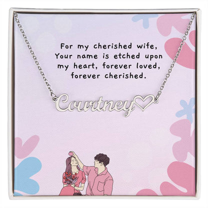 Heartfelt Devotion Name Necklace