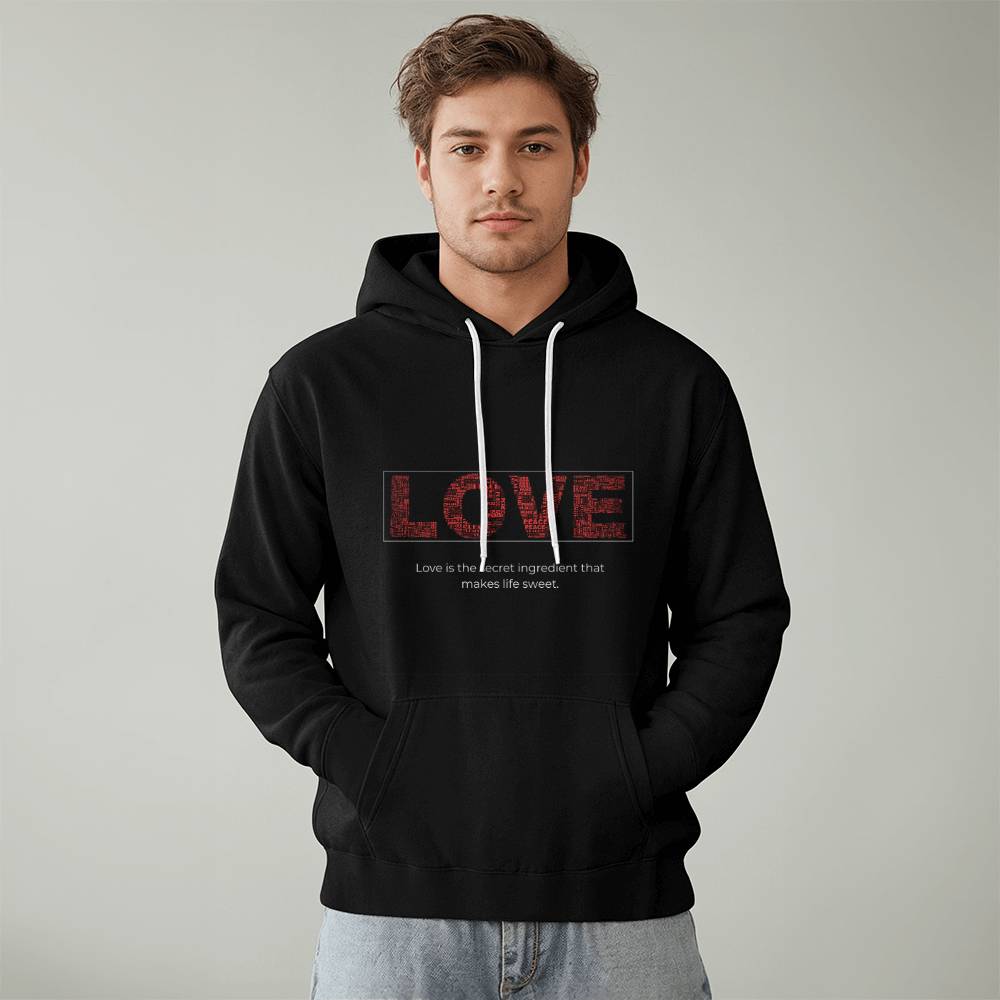 Unisex Pullover Hoodie- Love.