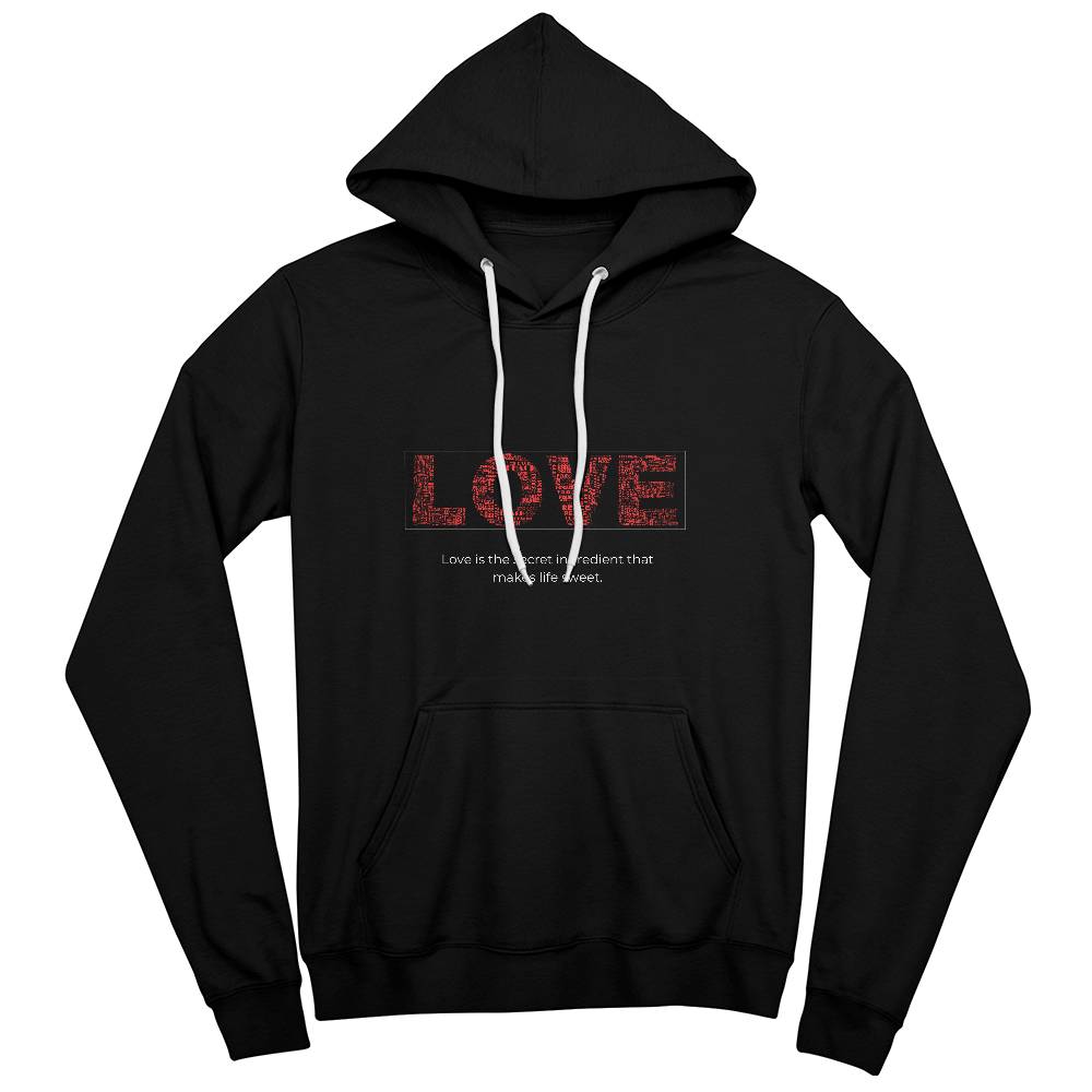 Unisex Pullover Hoodie- Love.